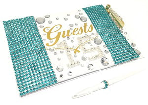 Details about   Mis Quince Anos Quinceanera Crown Guest Book with Pen Set 