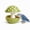 Green, variant on Cute Mushroom Ceramic Bird Water Dispenser & Seed Bowl, Premium Glazed Anti-Dust Feeding Dish for Small Parrots, Conures, Hamsters, Heavy Duty Cage Accessory