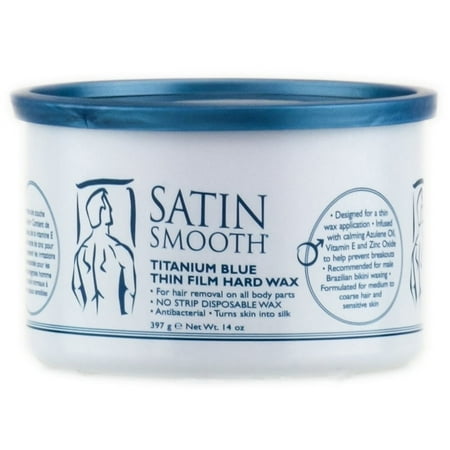 Satin Smooth Natural Pure and Simple Wax ( Titanium Blue Thin Film Hard - 14 oz)