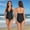 Z10-Black, variant on Maternity Swimsuit Scalloped Sleeveless One Piece Bathing Suit Beach Pool Backless Lace Up Casual Pregnancy Swimwear