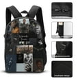 thumbnail image 3 of Black Panther Anime Print School Bag 3 Pcs Set, Backpack, Lunch Bag, Pencil Storage Bag, 3 of 8