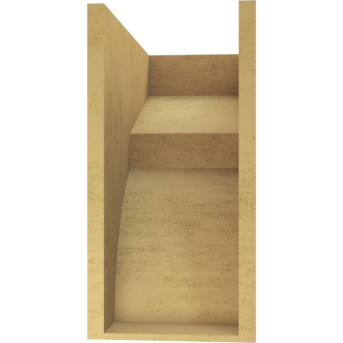 10"W x 20"D x 20"H Classic Monterey Rough Cedar Woodgrain TimberThane Corbel, Primed Tan