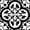 Black, variant on Mi Alma Floral Black Tile Stickers - Removable Vinyl 4x4, 24 pcs