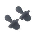 thumbnail image 2 of .Grabease Juego de 2 Cucharas para alimentación , 3+ Meses, Ergonómicas, Libre de BPA, Silicon, Gris, 2 of 4