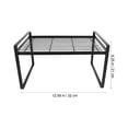 thumbnail image 2 of Shisuyan Cabinet Shelf Black 1Set 12.6X8.3X7.3In Kitchen Organization, 2 of 8