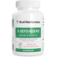 thumbnail image 1 of Real Mushrooms 5 Defenders (Immune Strength) | 1,000 Mg | 45 Servings | 90 Capsules, 1 of 2