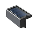 thumbnail image 2 of Lámpara de pared solar para exteriores 7 formas RGB que cambia de color | Iluminación de barandillas de escaleras de cercas de esquina | Ahorro de energía resistente a la intemperie | Carga solar de, 2 of 9
