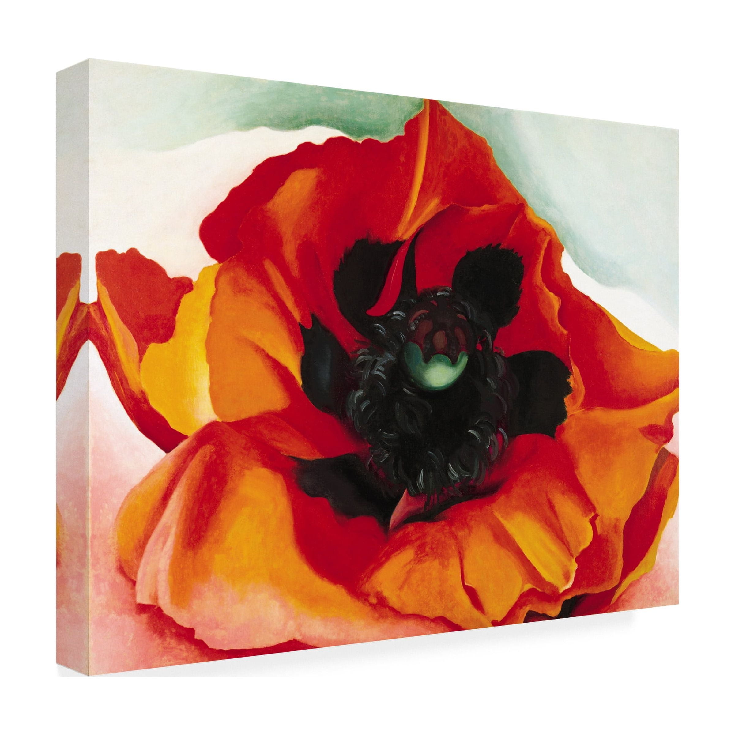 Trademark Fine Art Georgia O'Keefe Petunia Canvas Wall Art - 35x47