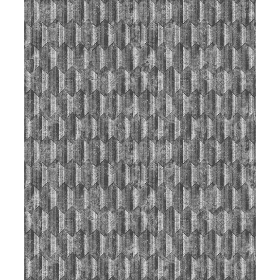 Decorline Kendall Silver Geometric Wallpaper, 21-in by 33-ft, 57.8 sq. ft