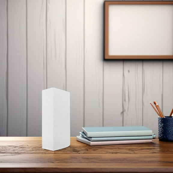 Homoyoyo 4pcs White Foam Blocks for Crafts, Weddings, Birthdays, Party Decorations and Creative Projects