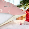thumbnail image 4 of Christmas Pillow Covers Set of 4 for Christmas Decor Xmas Decorative Pillowcase Winter Holiday Throw Cushion Case for Home (Pickup Christmas Tree) (Pink, 16"x16"), 4 of 6