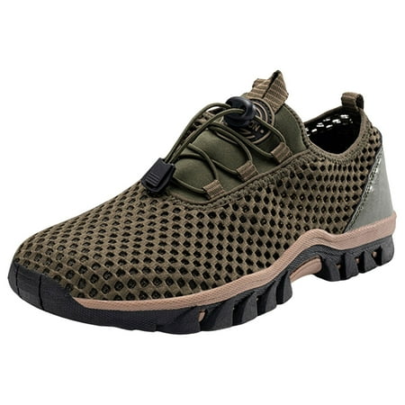 XDDST Mens Slip On Shoes Casual Men s Hollow Outdoor Breathable Quick Drying Casual Shoes Sandals