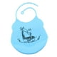 thumbnail image 1 of Baberos ajustables de silicona impermeable para bebés y niños pequeños con Jirafa_Azul, 1 of 7
