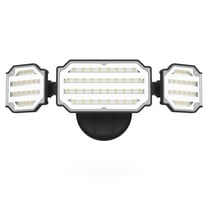 LEPOWER 45W 4500LM LED Flood Light Outdoor,3 Adjustable Heads IP65 Waterproof for Garage,Yard,Porch
