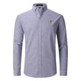 thumbnail image 2 of RUTAYY Men's Shirts Long Sleeve Formal Casual Business Comfortable Breathable Turndown Collar Button Down Travel Vacation Blouse, 2 of 4