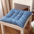 thumbnail image 1 of Nvzi 4 Pack Seat Cushion Dining Chair Pads with Ties, Square Non-Slip Thicken Seat Pillows, Super Soft Comfort Non Slip Square Seat Pads for Kitchen Dining Office Living Room Patio -A-40x40CM, 1 of 5