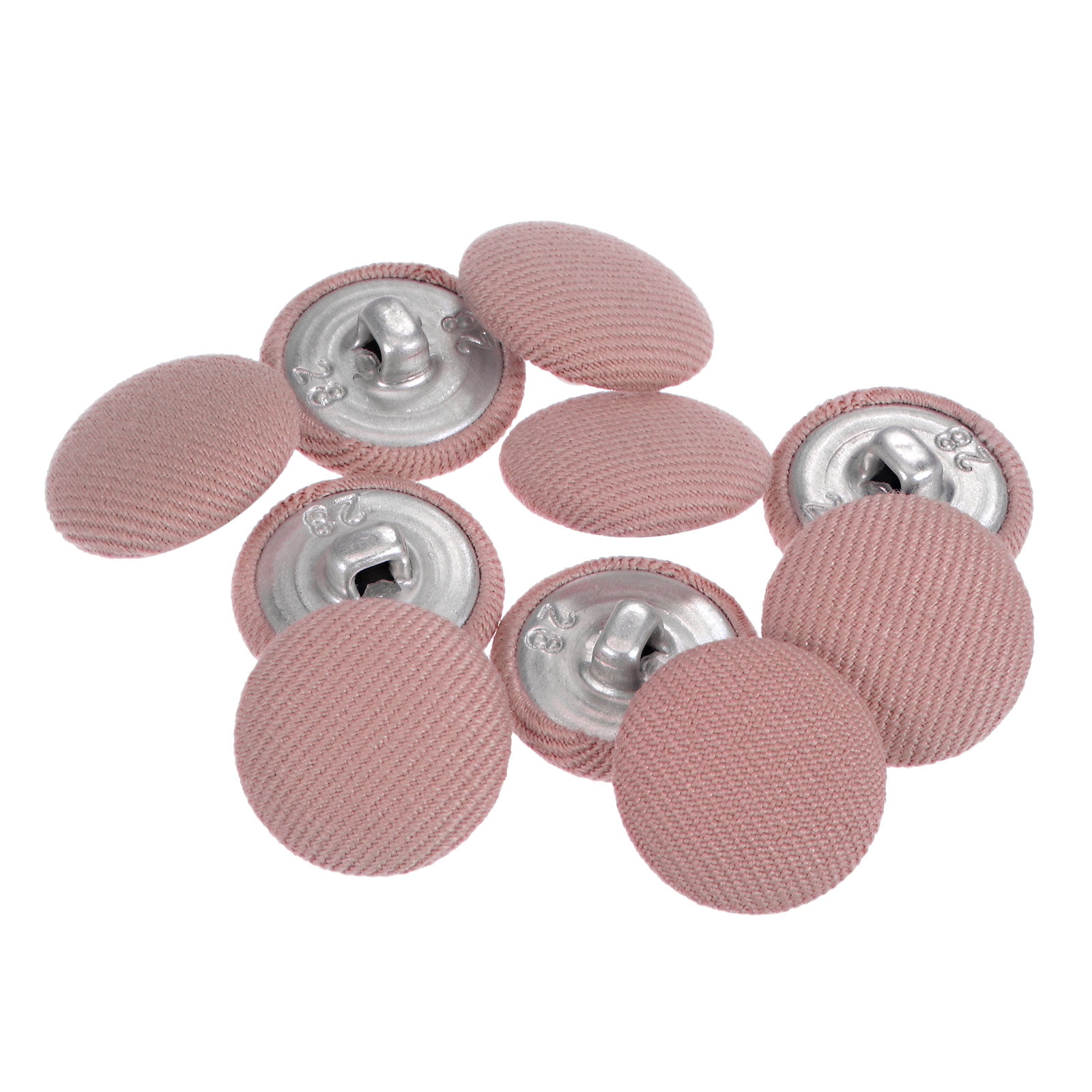 10uds 28L Tela Paño Cubierto Botón 18mm Redondo Metal Vástago Costura ...