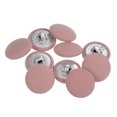 thumbnail image 1 of Unique Bargains 10pcs 28L Fabric Cloth Covered Button 18mm Round Metal Shank Sewing Buttons for Suits Dress Blouses, Deep Pink, 1 of 5