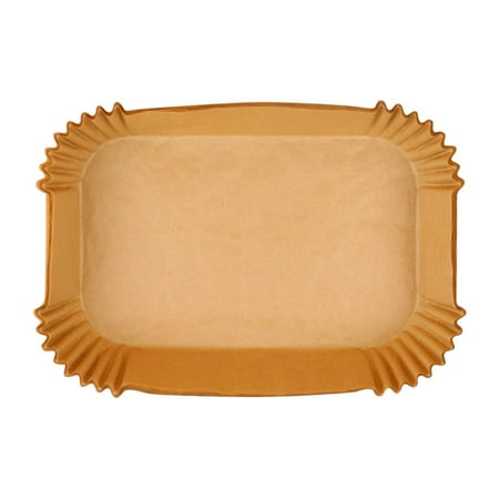 

HLONK AOVUWU Pack Of 50/100pcs Rectangle Fryer Liners Tray Paper Holder Rectangular Oil-absorbing Paper Food Pad Paper Baked Oil-absorbing Paper Food Pad