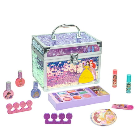 Disney Princess Train Case Makeup Set Toys for Girls Washable Makeup for Kids Pretend Play Makeup price history on PriceWatchPro