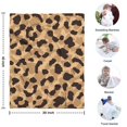 thumbnail image 4 of Beige and Black Leopard Pattern Blanket,Comfortable Soft Flannel Throw Blanket,All Season,Warm Lightweight Blankets for Sofa Bed Couch Living Room Chair,30"x40", 4 of 4
