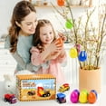 thumbnail image 5 of KY With Toys Inside-20 PCS Colorful Plastic Easter Eggs Filled with Toy Vehicles for Kids-Surprise Egg for Easter Egg Hunt, Basket Stuffers and Birthday Party Favors, 5 of 7