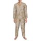 thumbnail image 3 of Balery Tortilla Pijama para Hombre de Dos Piezas con Manga Larga, Conjunto de Dormir y Descanso Suave con Bolsillos-Large, 3 of 7