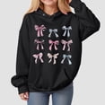 thumbnail image 2 of kmaduk Girls Long Sleeve Hooded Sweatshirt Thick Graphic Hoodie Cute Pullovers Tops (Black, 8-10 Years), 2 of 4