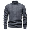thumbnail image 2 of Goodtrade8 Pullover Sweaters for Men Big and Tall Warm Long Sleeve High Neck Casual Loose Oversized Sweaters for Men Sizes M-5XL, 2 of 4