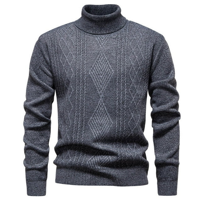 HAiming Chandail pour Hommes à Manches Longues Col Rond Extensible Décontracté Couleur Unie Vêtements Tendance