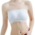thumbnail image 2 of Tube Tops Padded Bandeau Bra Wire Free Strapless Convertible Bralettes Basic Layer Tube Top Bra for Womens M, 2 of 8