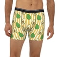 thumbnail image 2 of Men'S Boxer Briefs, Cute Avocado Yellow Stripe Soft And Breathable Mens Underwear Boxer Briefs With Widen Waist, 2 of 2