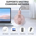 thumbnail image 6 of Portable Fan, Aioneus 3 Speed 2000mAh Handheld Fan with USB Rechargeable Cable, Foldable Battery Operated Fan for Travel/Indoor/Outdoor, 6 of 9