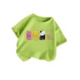 thumbnail image 2 of Tiijoy Girls Cute Cartoon Cat T-Shirt Cotton Short Sleeve Round Neck Tshirt, Sizes 3-12, 2 of 4