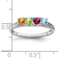 thumbnail image 4 of 14K White Gold Family Jewelry Diamond Semi-Set Ring - Ring Size 7.0 center stones not included Natural Diamonds - 2.3gm, 4 of 8