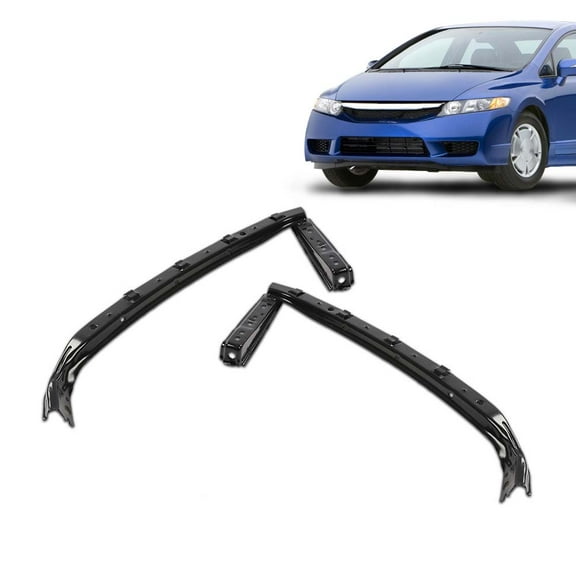 PIT66 Front Left and Right Bumper Bracket Fit for 2006-2011 Honda Civic Sedan Models 2Pcs Front Bumper Bracket 71140SNAA00 HO1067108 71190SNAA00 HO106610