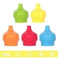 thumbnail image 3 of Leak-Proof Soft Silicone Straw Lids for Kids' Cups - Sippy Cup Accessories with Fun Patterns, 3 of 4