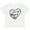 AA-White, variant on Inktastic I Love My Mom and Dad in Black Chalk Heart Boys or Girls Baby T-Shirt