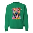 thumbnail image 1 of Dean Russo Best Dog Dog Lover Unisex Crewneck Graphic Sweatshirt, Kelly, 3X-Large, 1 of 6