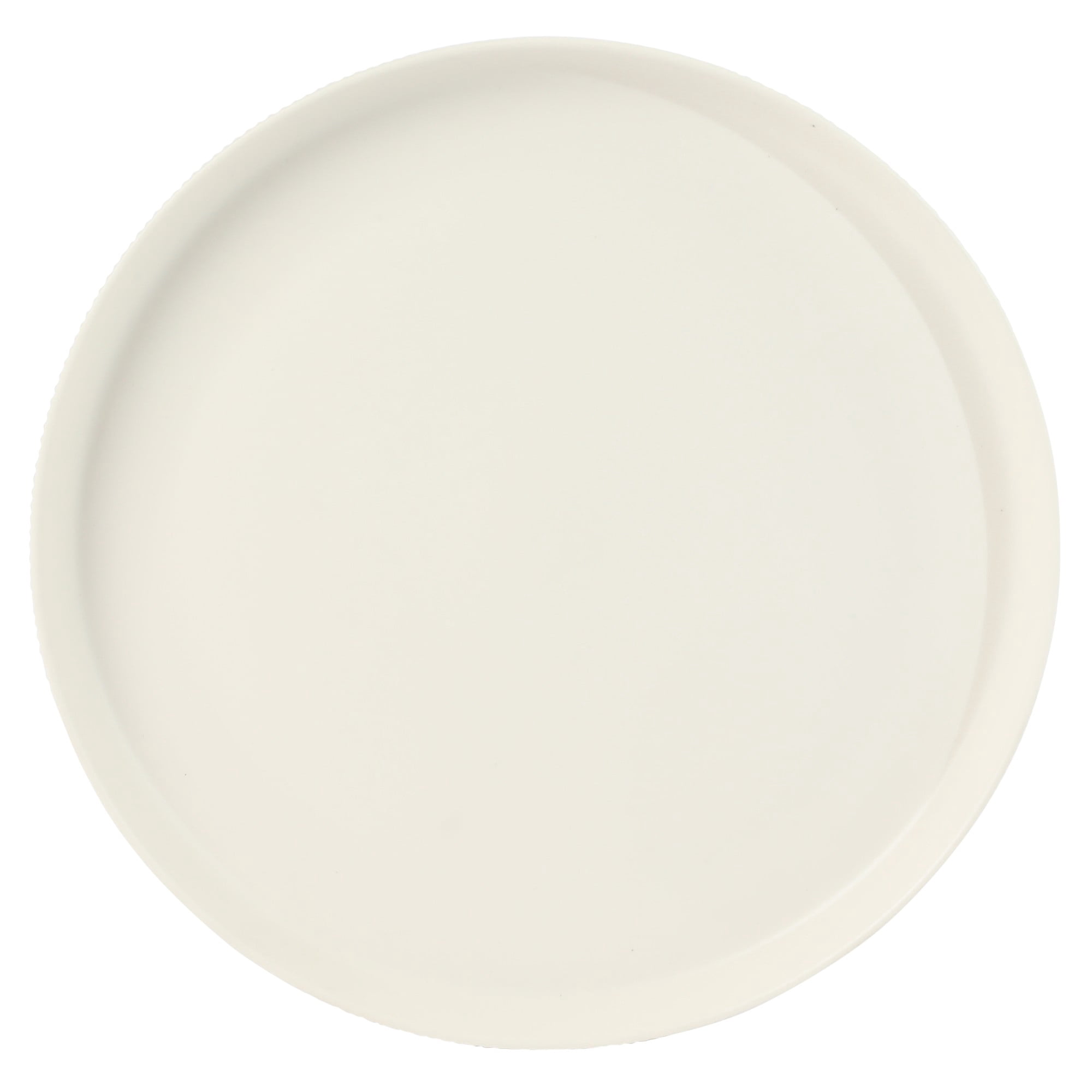 Gibson Home Dempsey Road 12-Piece Stoneware Dinnerware Set – Service for 4, Round White Plates and Bowls, Durable Solid Color Modern Embossed Dish Set, Microwave & Dishwasher Safe