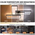 thumbnail image 4 of Luz de techo LED Shine LUEST de 26" cuadrada regulable con control remoto, 4 of 9