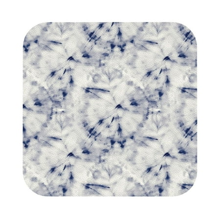 

Matuu Indigo Tie Dye for Cup Coasters Set of 6 Leather Coasters Desk Coasters for Office Measures 4” x 4” Square