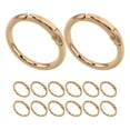 thumbnail image 5 of Masteelf 20pcs Round Spring Clips Alloy Key Rings Sturdy Metal Open Circle Clips Women Fashionable Hardware Accessory For Bags Keychains, 5 of 6