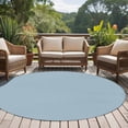 thumbnail image 5 of Sky Blue Large Area Rugs for Bedroom Living Room, Soft Non Slip Carpet Bedside Rug, Modern Pure Winter Sky Blue Round Floor Cover Kitchen Accent Rug 6' for Dining Room/Office, 5 of 9