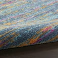 thumbnail image 5 of 2â€™ x 6â€™ Blue Distressed Striations Runner Rug, 5 of 6