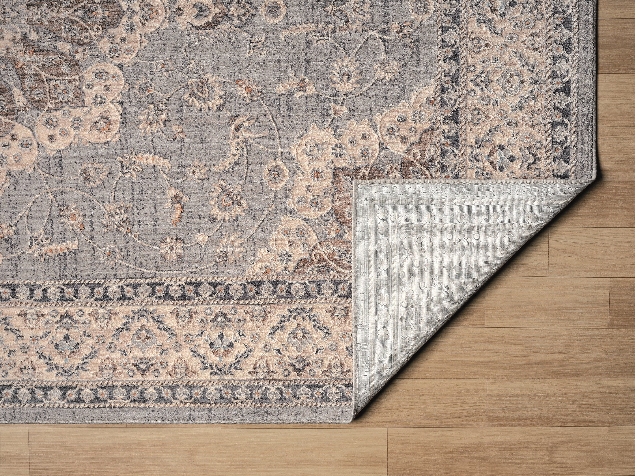 United Weavers Utopia Kerry Oriental Border Round Rug, Blue, 7'11" x 7'11"