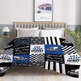thumbnail image 4 of Sprint Car Racing Truck Flannel Lightweight Blankets Quilt Plush Fleece Soft Bedding Throw Blanket for Couch and Bed 50"x40" for Kids, 4 of 6