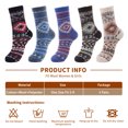 thumbnail image 5 of 5 Pairs Fuzzy Fluffy Soft Cozy Socks for Women Comfy Casual Warm Home Sleep Winter Thick Wool Socks Gifts for Women, 5 of 6