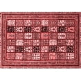 thumbnail image 1 of Ahgly Company Indoor Rectangle Abstract Red Modern Area Rugs, 7' x 10', 1 of 4