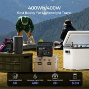 400W Portable Power Station, FlashFish 109200mAh/400Wh Peak 800W Solar Generator With 110V AC Outlet/3 DC Ports/3 USB Ports/LED light, Backup Battery Pack Power Supply for Outdoor Camping Emergency